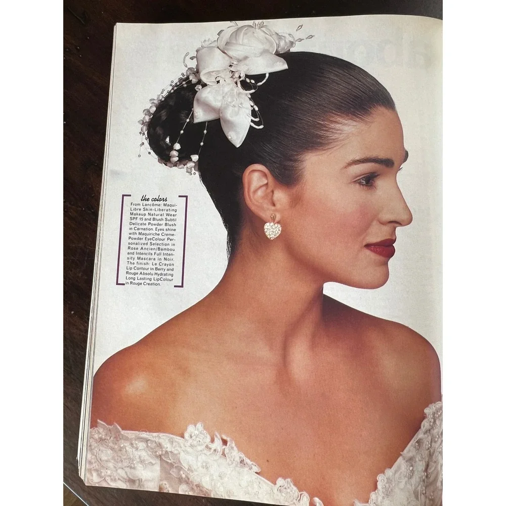 Vintage 90s MODERN BRIDE Magazine Feb/Mar 1995 Wedding Dresses Fashion Trends